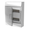 Шкаф настенный ABB Mistral41 24М (2x12) прозрачная дверь с винтовым клеммным блоком 41P12X22B