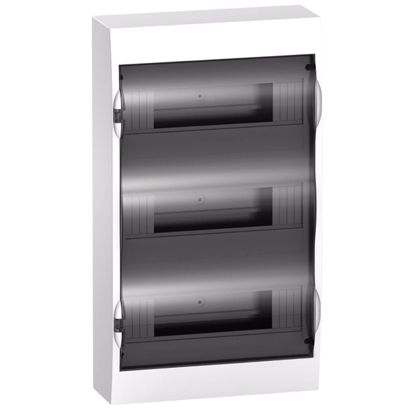 Шкаф навесной SE City9 Box (Easy9) на 36 модулей (3x12) с прозрачной дверью с клемниками N+PE
