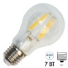 Лампа филаментная Feron LB-57 A60 7W 4000K 230V 760lm E27 filament белый свет