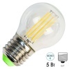 Лампа филаментная шарик Feron LB-61 5W 4000K 230V 550lm E27 filament белый свет