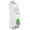 Кнопка iPB Acti 9 Schneider Electric серая+зеленый индикатор 1 полюс 1НО 20А 110-230В 1 модуль
