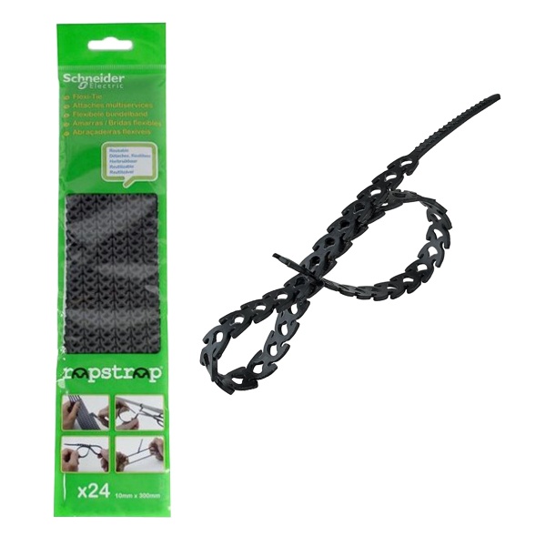 Стяжка кабельная многоразовая RAPSTRAP 10х300мм черная [упаковка 24шт] Schneider Electric