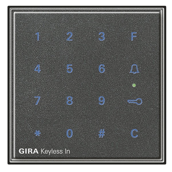 Цифровой кодовый замок Gira TX_44 антрацит
