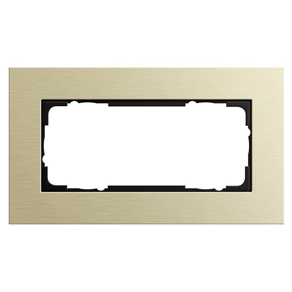 Рамка 2-я без перегородки Gira Esprit Алюминий светлое золото
