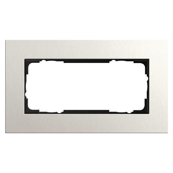 Рамка 2-я без перегородки Gira Esprit Linoleum-Multiplex Светло-серый
