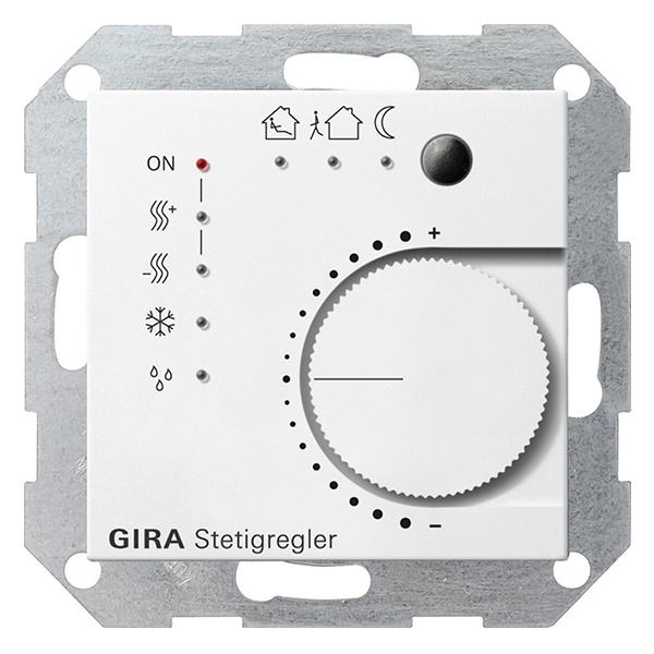Многофункциональный термостат Gira KNX/EIB System 55 Белый матовый
