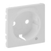 Лицевая панель розетки 2К+З c линзой для подсветки/индикации Valena LIFE Legrand, белый