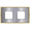 Рамка 2-ная Fede Belle Epoque Metal, bright chrome+bright gold