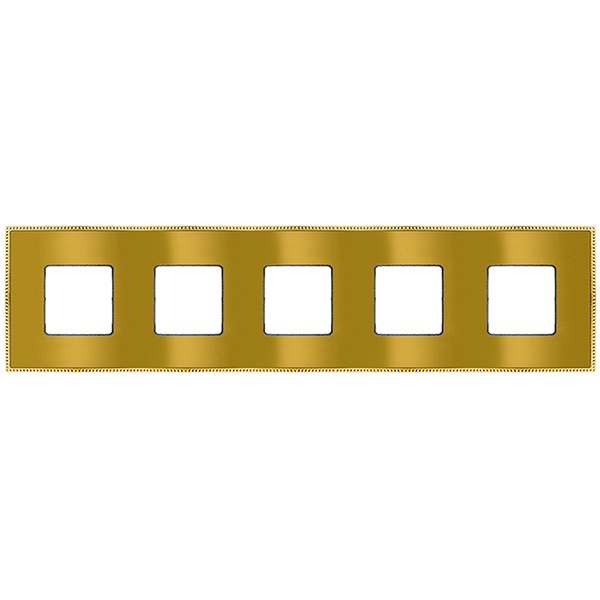 Рамка 5-ная Fede Belle Epoque Metal, bright gold+bright gold