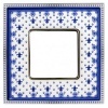 Рамка 1-ная Fede Belle Epoque Porcelain, blue lys-bright chrome