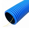 Труба гофрированная двустенная ПНД 63 мм гибкая с зондом синяя тип 450 [100м] Промрукав (гофра для кабеля)