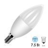 Лампа светодиодная свеча FL-LED C37 7,5W 6400К 220V E14 37х108 700Лм холодный свет