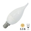 Лампа светодиодная свеча на ветру FL-LED CA37 5,5W 2700К 220V E14 37х113 510Лм теплый свет