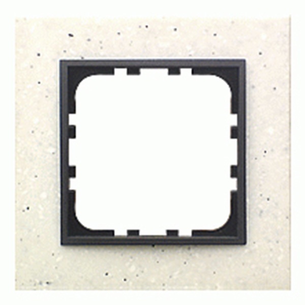 Рамка 1-постовая Экопласт LK60 из декоративного камня (белый мрамор) LK60
