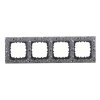 Рамка 4-постовая Экопласт LK60 из декоративного камня (серый гранит) LK60