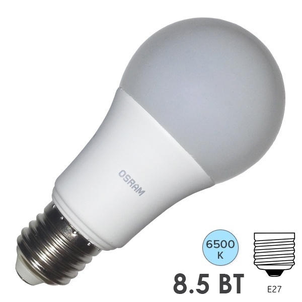 Лампа светодиодная Osram LED CLAS A 8,5W/865 (75W) FR 220V E27 200° 806Lm холодный свет