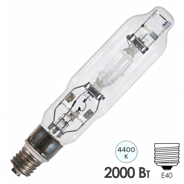 Лампа металлогалогенная Osram HQI-T 2000W/N 230V 19A E40 205000lm 4400k p30 d100x430mm 4008321979100 (МГЛ)