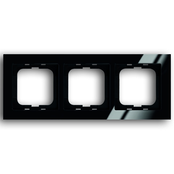 Рамка 3-постовая для монтажа заподлицо ABB Axcent Flat, черный (1723-281/11)