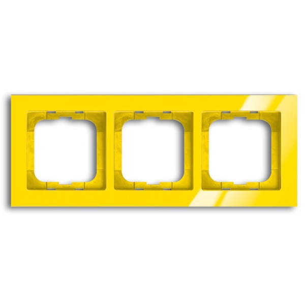 Рамка 3-постовая ABB Axcent, жёлтый (1723-285)