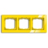 Рамка 3-постовая ABB Axcent, жёлтый (1723-285)
