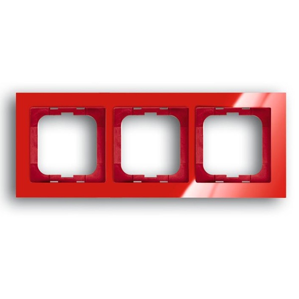 Рамка 3-постовая ABB Axcent, красный (1723-287)