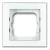 Рамка 1-постовая ABB Axcent, белое стекло (1721-280)