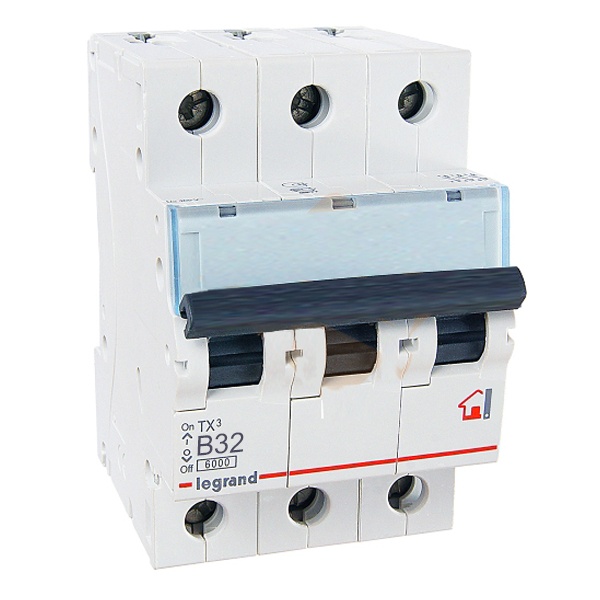 Автоматический выключатель Legrand TX3 B32A 3П 6kA (автомат электрический)