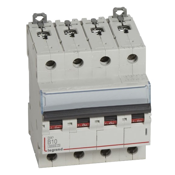 Автоматический выключатель Legrand DX3 4П B10A 6/10kA (автомат электрический)