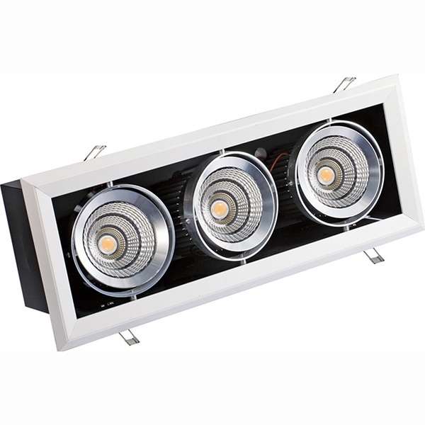 Светодиодный светильник карданный FL-LED Grille-111-3 90W 3000K 230V 7200Lm 35° белый Foton