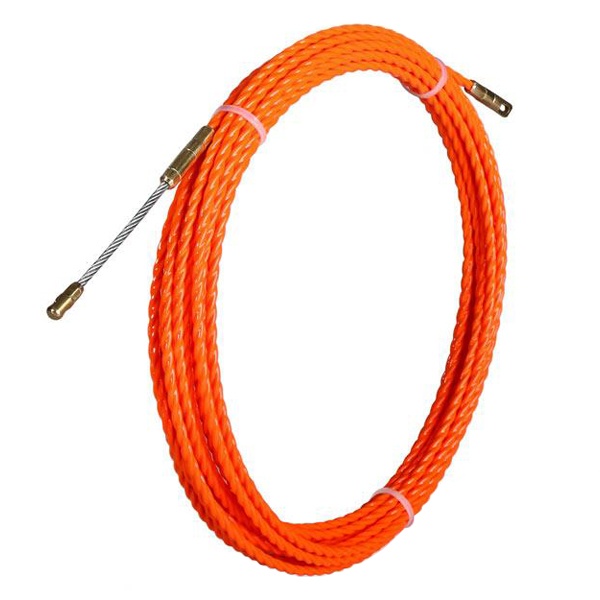 Протяжка кабельная из плетеного полиэстера PET d4,7mm L20m оранжевый Fortisflex PET-1-4.7/20)