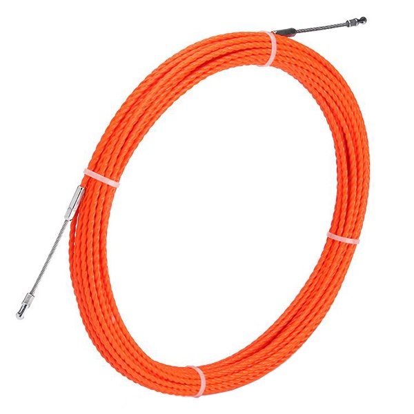 Протяжка кабельная из плетеного полиэстера PET d4,7mm L50m оранжевый Fortisflex (PET-1-4.7/50)