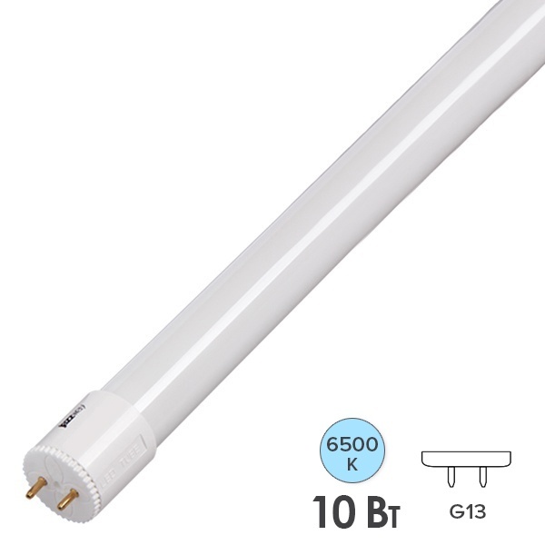 Лампа светодиодная LED JazzWay PLED T8-GL 10W 6500K G13 600мм холодный свет