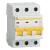 Автоматический выключатель ВА47-29 3Р 2А 4,5кА характеристика D ИЭК (автомат электрический)