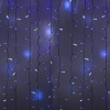 Гирлянда Светодиодный Дождь 2x1,5м 360LED синий IP44 эффект мерцания, белый провод, 230В