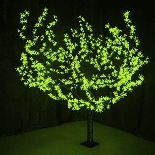 Светодиодное дерево Сакура, 864LED 110W 24V L1.5m крона 1.8m зеленый IP54 трансформатор в комплекте