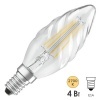 Лампа филаментная свеча витая Osram LED Retrofit CLAS BW 40 4W/827 470Lm E14 Filament