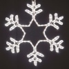Фигура световая Снежинка, мерцающая, цвет белый, размер 55x55см IP65