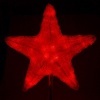 Акриловая светодиодная фигура Звезда, красная 50см 160LED 20W 230V IP65 от -40 до +50