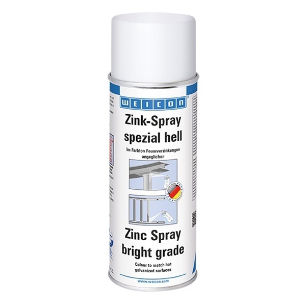 Цинк Спрей (яркий цвет) Zinc Spray bright grade защита от коррозии баллон 400мл Weicon
