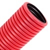 Труба гофрированная двустенная Промрукав д50 ПЭ гибкая тип 450 (SN26) с зондом красная (50м/уп) (гофра для кабеля)