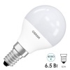 Лампа светодиодная шарик OSRAM LS CL P 6.5W (60W) 840 220V FR E14 200° 550lm L88x45mm