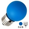 Светодиодная лампа FOTON 12LED P45 0,6W 24V E27 BLUE 25lm (LED шарик)