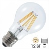 Лампа филаментная Foton FL-LED Filament A60 12W 3000К 220V E27 1200Lm теплый свет