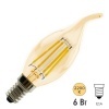 Лампа филаментная светодиодная FL-LED Vintage C35 6W 2200К 220V E14 600Lm D35x117mm свеча на ветру