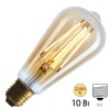Лампа филаментная светодиодная FL-LED Vintage ST64 10W 2200К 220V E27 1000Lm D64x140mm Foton