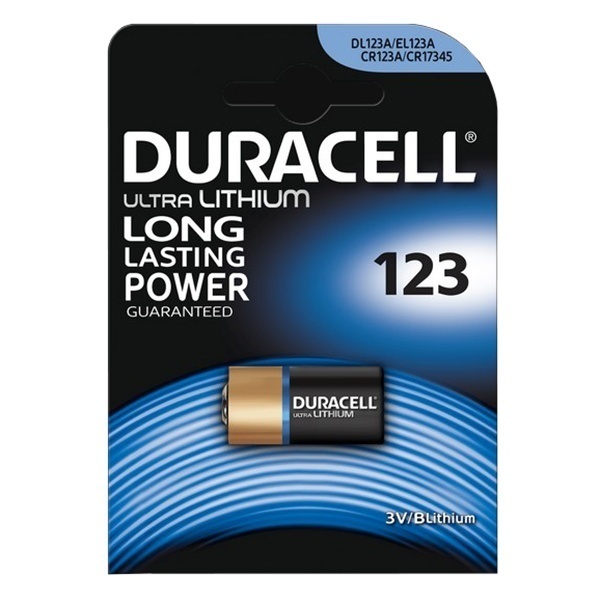 Батарейка 123 Duracell 3V Ultra Lithium (упаковка 1шт) 123106