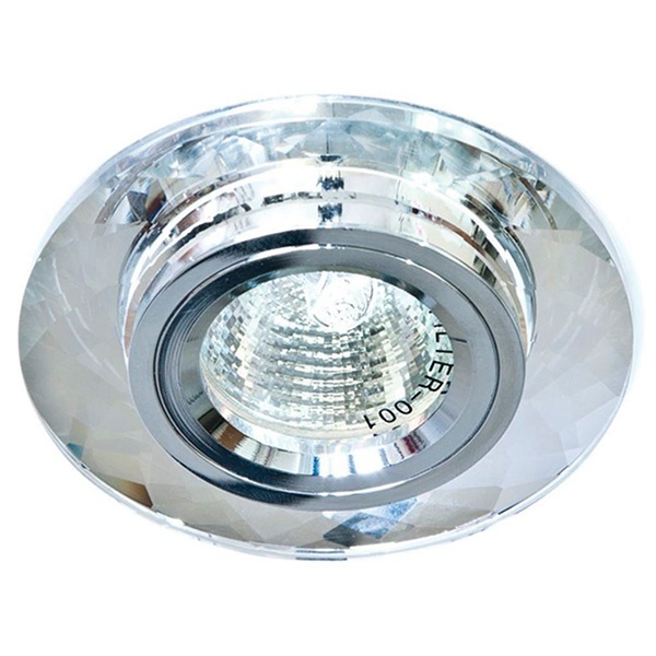 Светильник встраиваемый Feron DL8050-2 потолочный MR16 G5.3 серебристый круг