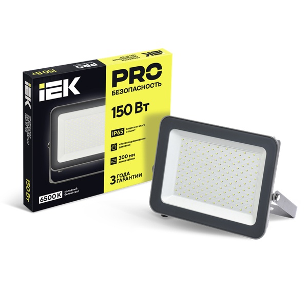 Прожектор светодиодный ИЭК LED СДО 07-150 150W 6500K 12700Lm IP65 серый