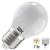 Лампа LED G45 шар матовый 7Вт 230В 3000К E27 серия 360° IEK 616446