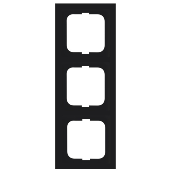 Рамка ABB Future Linear 3 пост чёрный бархат (1723-885K)